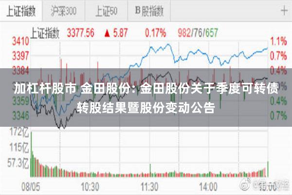 加杠杆股市 金田股份: 金田股份关于季度可转债转股结果暨股份变动公告