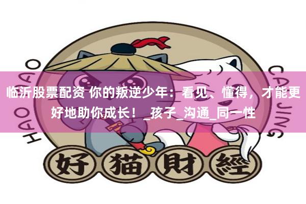 临沂股票配资 你的叛逆少年：看见、懂得，才能更好地助你成长！_孩子_沟通_同一性