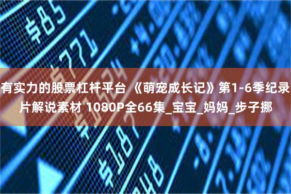 有实力的股票杠杆平台 《萌宠成长记》第1-6季纪录片解说素材 1080P全66集_宝宝_妈妈_步子挪