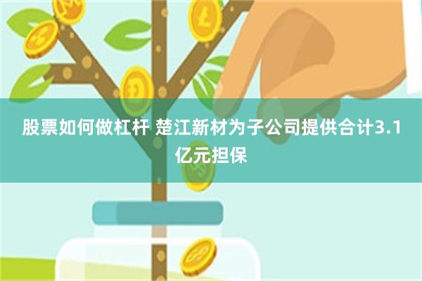 股票如何做杠杆 楚江新材为子公司提供合计3.1亿元担保