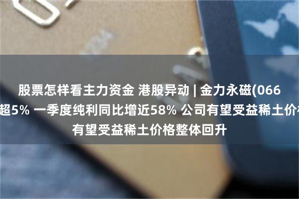 股票怎样看主力资金 港股异动 | 金力永磁(06680)尾盘涨超5% 一季度纯利同比增近58% 公司有望受益稀土价格整体回升